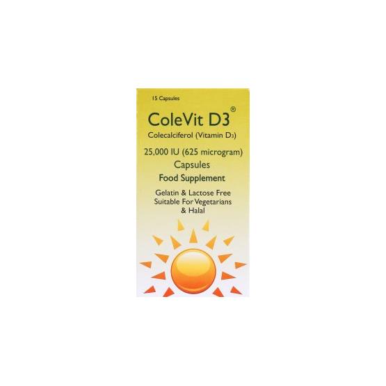 COLEVIT D3 25000 IU 15CAPS