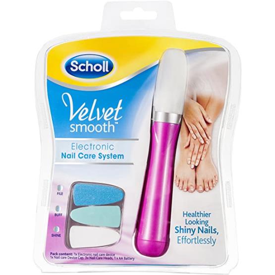 VELVET SMOOTH ELECTRIC NAIL CARE PINK ... SCHOLL