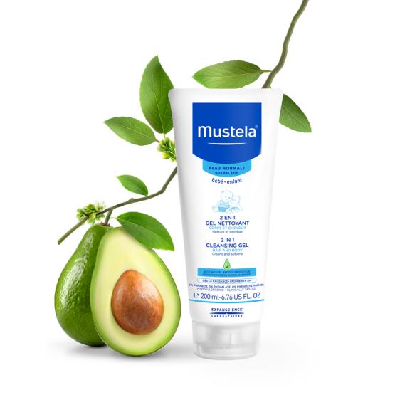 2IN1 CLEANSING GEL HAIR & BODY 200ML ... MUSTELA