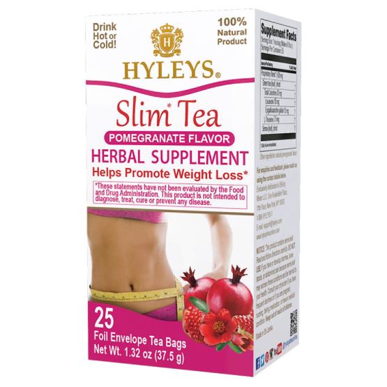 HYLEYS SLIM TEA - POMEGRANATE FLAVOR