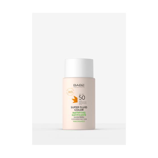 MATTIFYING SUPER FLUID COLOUR SPF 50 50ML ... BABE