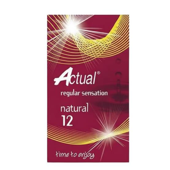 ACTUAL NATURAL 12PCS CONDOM