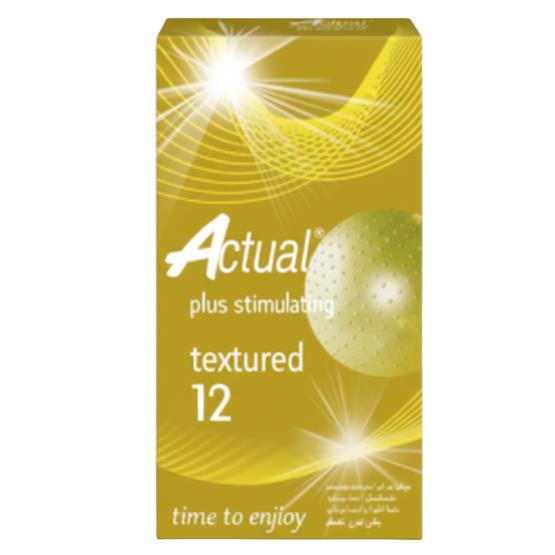 ACTUAL PLUS STIMULATION TEXTURED 12 condoms