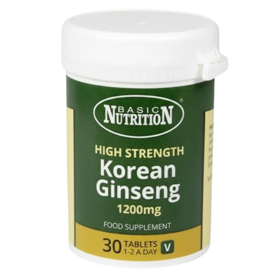 KOREAN GINSENG 30TAB ... BASIC NUTRITION