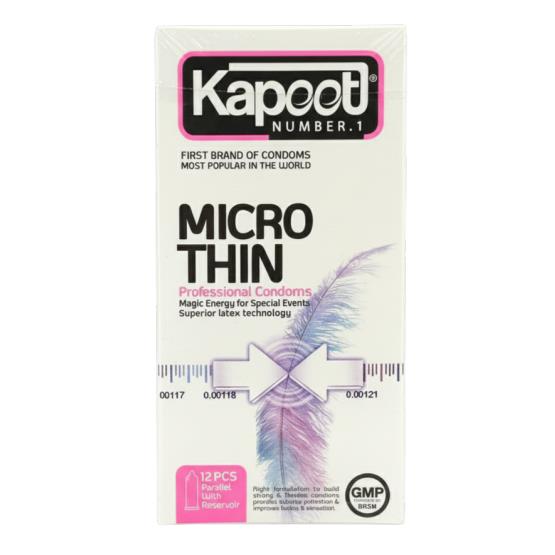 MICRO THIN CONDOMS 12PCS ... KAPEET