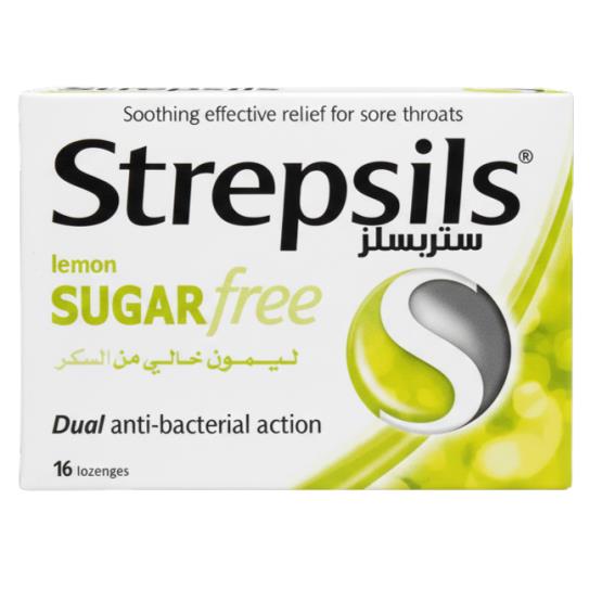 LEMON SUGAR FREE 16PCS ... STREPSILS