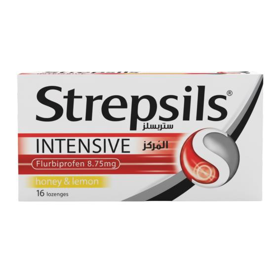 INTENSIVE FLURBIPROFEN 8.75MG HONEY & LEMON 16 LOZENGES ... STREPSILS