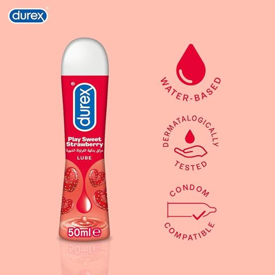 Play Sweet Strawberry Lubricant  50ml Durex