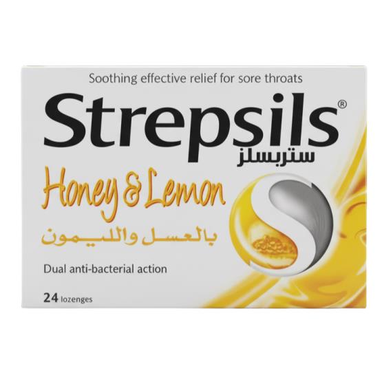HONEY & LEMON 24PCS ... STREPSILS